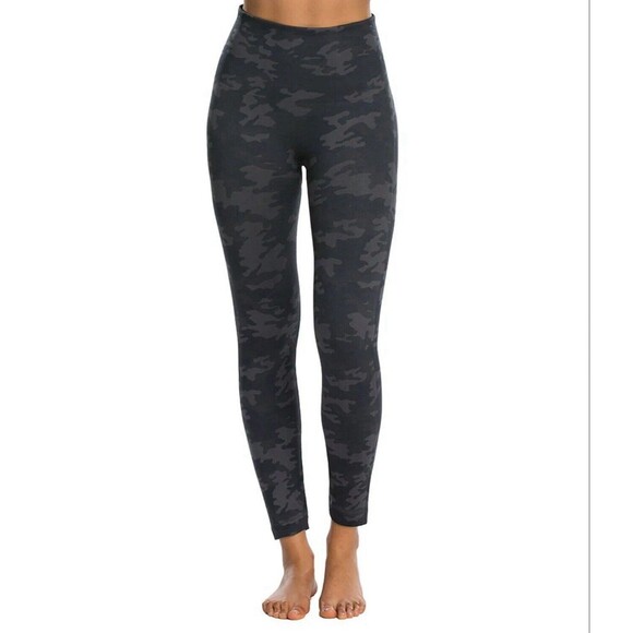 Spanx Look At Me Now High Rise Camo Leggings Gray Womens Size 3x - Picture 1 of 4